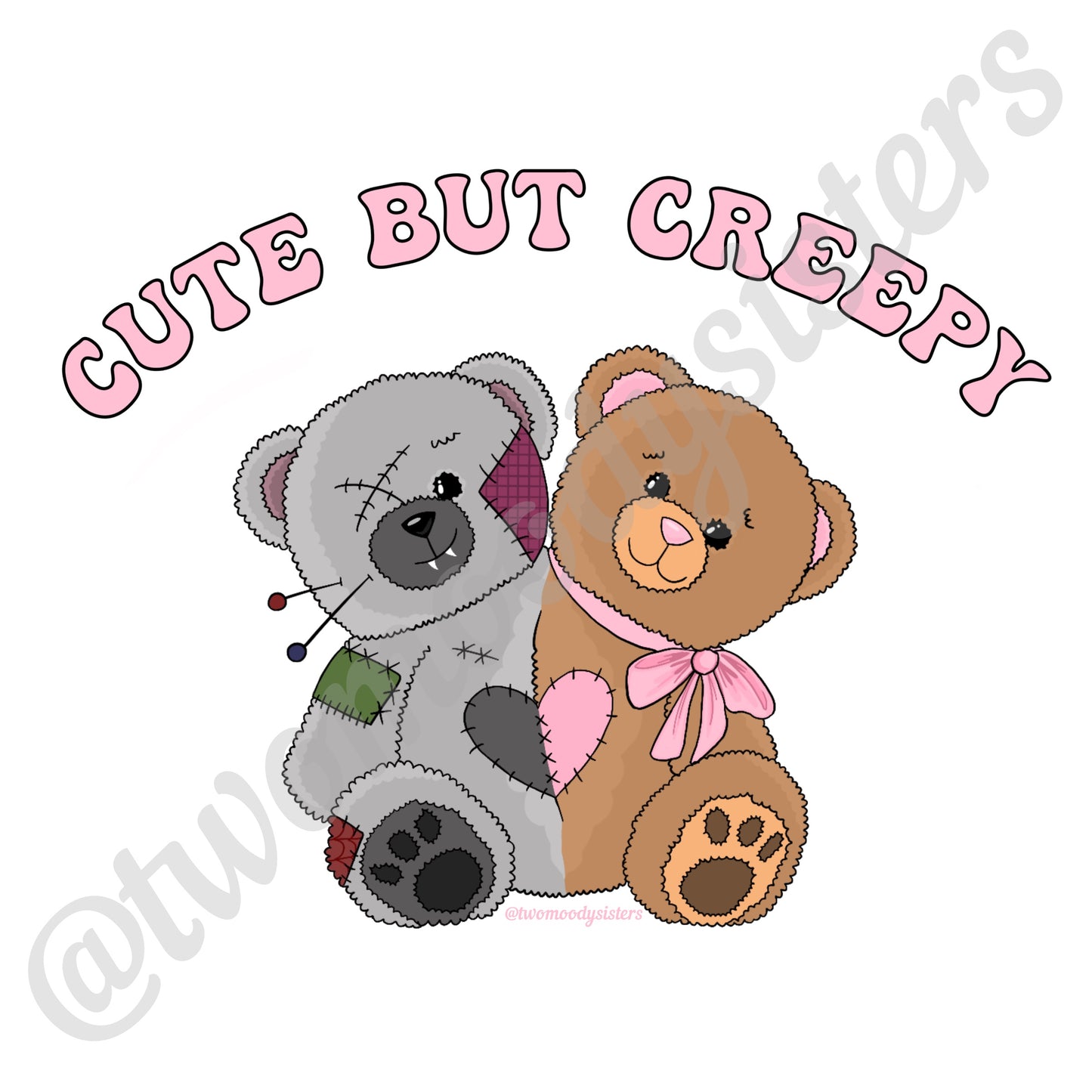 'Cute but Creepy' art print