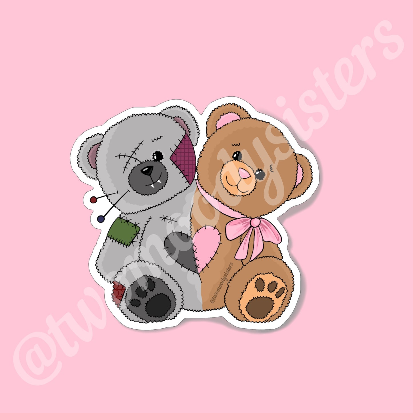 'Cute but Creepy' sticker