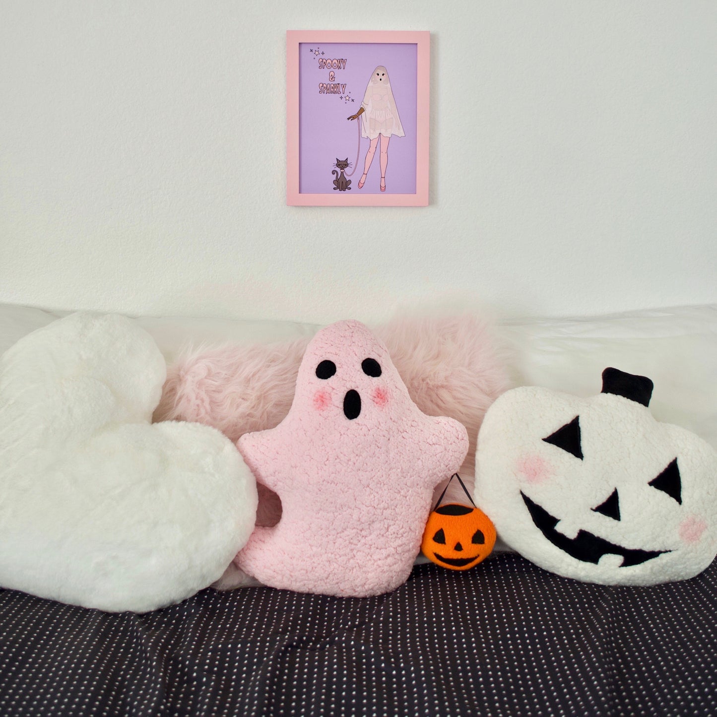 Blushing Ghost pillow