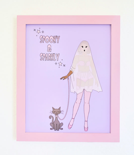 'Spooky & Sparkly' art print